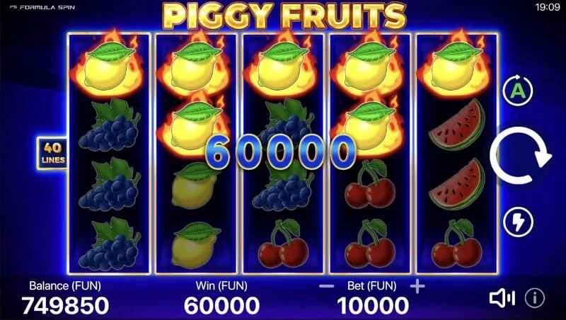 Piggy Fruits - gros gain de la Piggy Feature avec des Wilds aléatoires